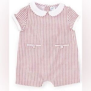 NWT Edgehill Collection x The Broke Brooke Jensen Woven Stripe Romper Sz 3M